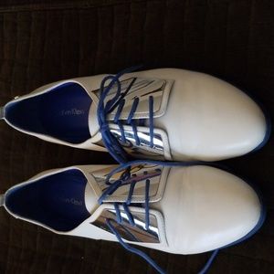 Women Calvin Klein White Oxfords Shoes